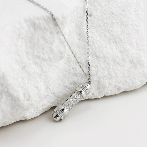 Колье с бриллиантами из белого золота 585 пробы