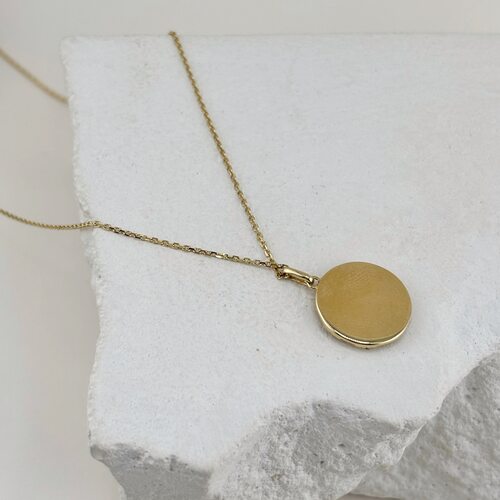 Колье "Луна" с бриллиантами из желтого золота 585 пробы