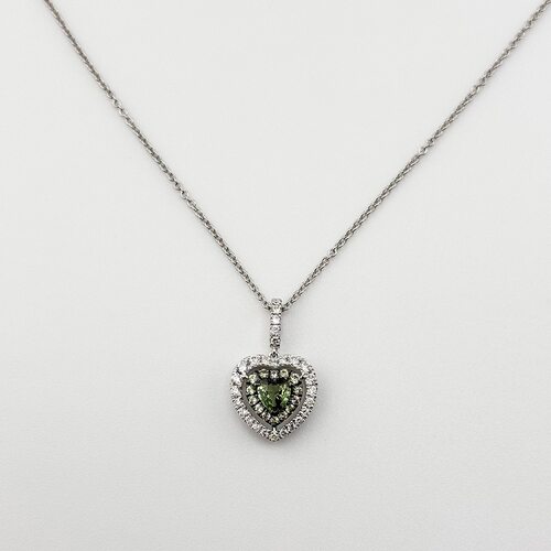 Колье с сапфирами и бриллиантами из золота 585 пробы