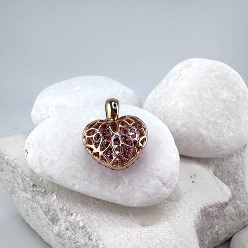 Подвеска с сапфирами из золота 585 пробы