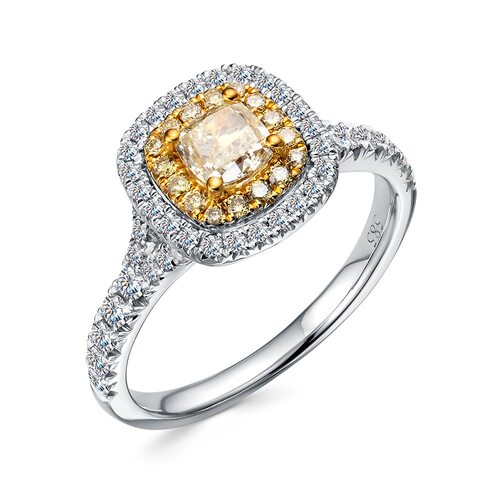 Кольцо с бриллиантами из золота 585 пробы