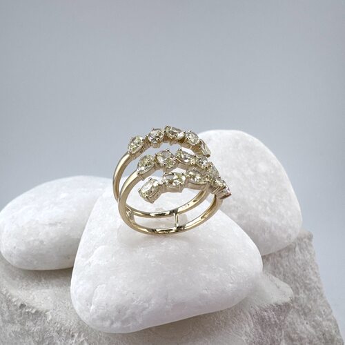 Кольцо с бриллиантами из золота 585 пробы