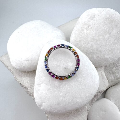 Кольцо с сапфирами из золота 585 пробы