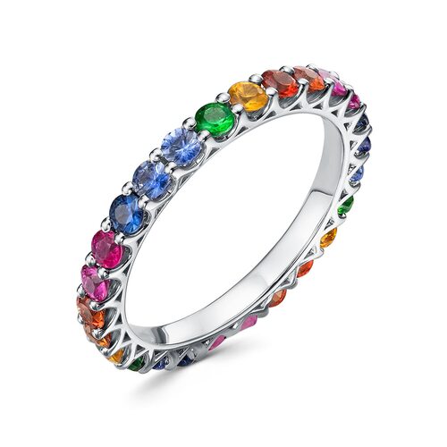 Кольцо с сапфирами из золота 585 пробы