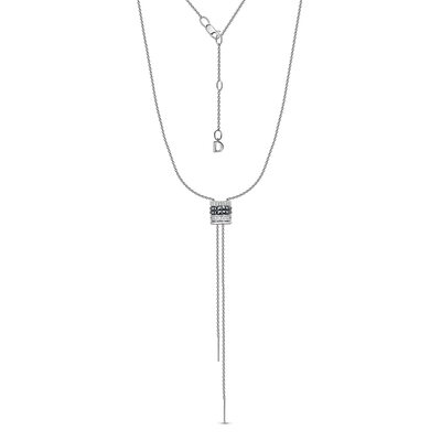 Колье с бриллиантами из белого золота 585 пробы