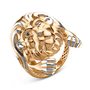 Кольцо "Лев" с бриллиантами из золота 585 пробы