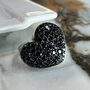 Кольцо "Сердце" со шпинелью из серебра 925 пробы арт. DIS10258_KO_SP_WG