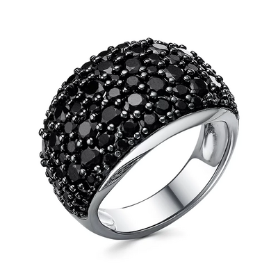 Кольцо со шпинелью из серебра 925 пробы