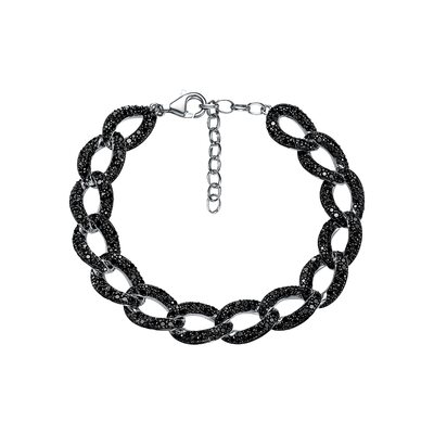 Браслет со шпинелью из серебра 925 пробы