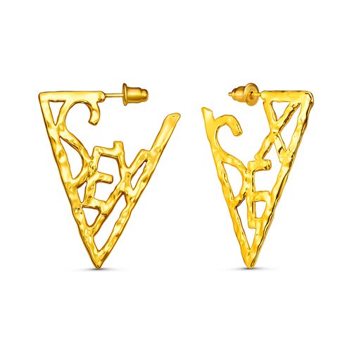 Серьги из серебра 925 пробы с позолотой