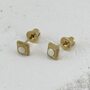 Серьги с янтарем из серебра 925 пробы с позолотой арт. E22043ZM