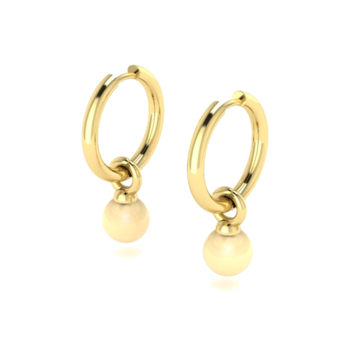 Серьги с янтарем из серебра 925 пробы