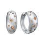 Серьги с фианитами из серебра 925 пробы