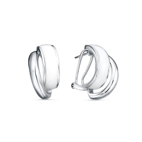 Серьги с агатом из серебра 925 пробы
