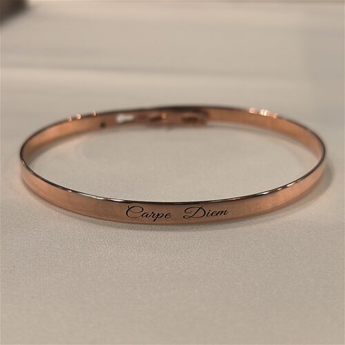 Браслет "Carpe Diem" из серебра 925 пробы
