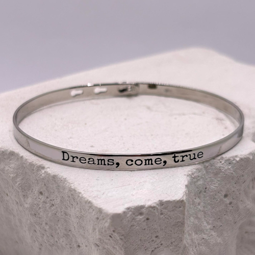 Браслет "Dreams, come, true" из серебра 925 пробы