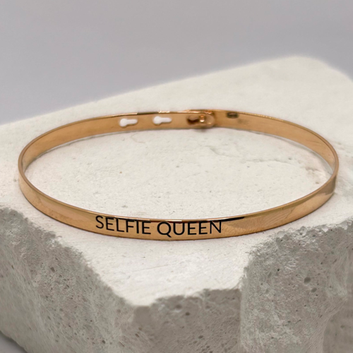 Браслет "Selfie Queen" из серебра 925 пробы
