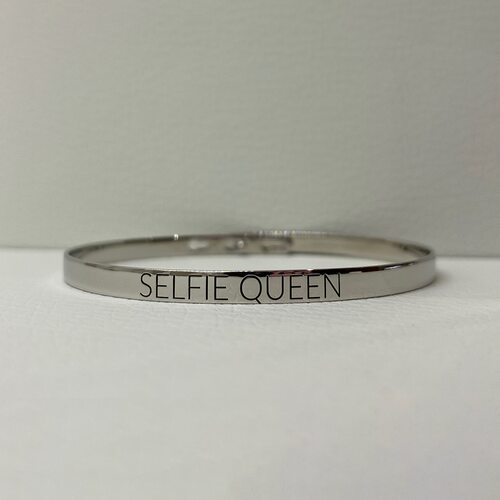 Браслет "Selfie Queen" из серебра 925 пробы