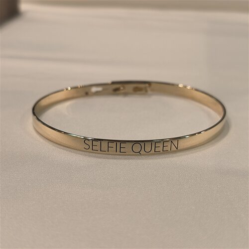 Браслет "Selfie Queen" из серебра 925 пробы