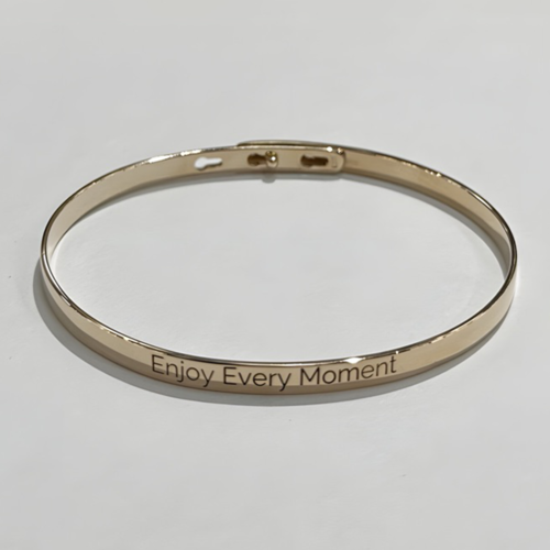 Браслет "Enjoy Every Moment" из серебра 925 пробы с позолотой