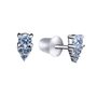 Серьги с фианитами из серебра 925 пробы