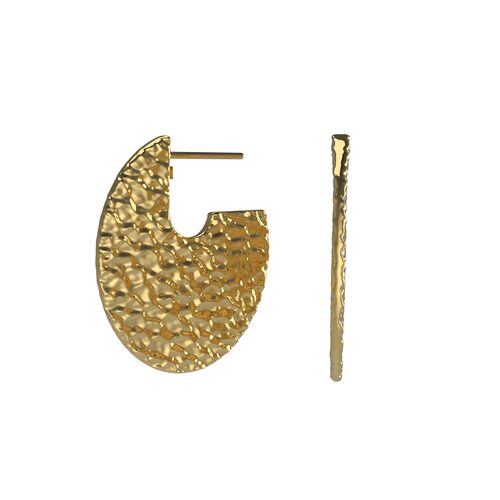 Серьги из серебра 925 пробы с позолотой