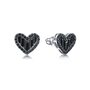 Серьги со шпинелью из серебра 925 пробы