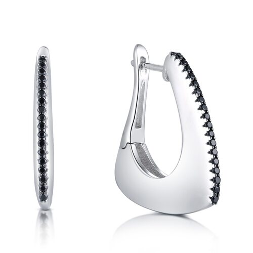 Серьги со шпинелью из серебра 925 пробы