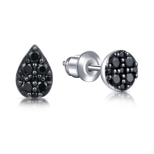 Серьги со шпинелью из серебра 925 пробы