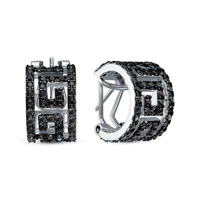 Серьги со шпинелью из серебра 925 пробы