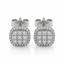 Серьги с бриллиантами из белого золота 585 пробы арт. ER097793-114