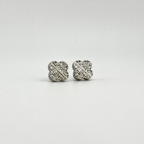 Серьги "Клевера" из серебра 925 пробы