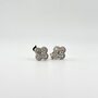 Серьги с фианитами из серебра 925 пробы