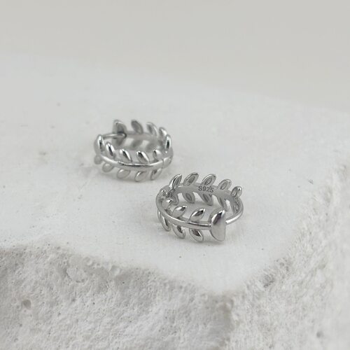 Серьги "Ветви" из серебра 925 пробы