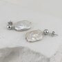 Серьги с жемчугом из серебра 925 пробы арт. ER1146
