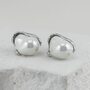 Серьги с жемчугом из серебра 925 пробы арт. ER1174