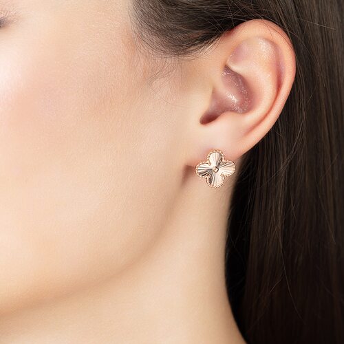 Серьги из серебра 925 пробы с позолотой