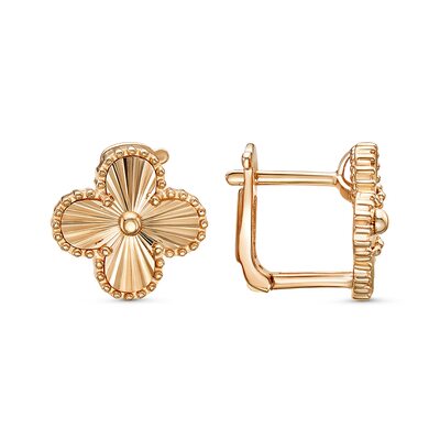 Серьги из серебра 925 пробы с позолотой