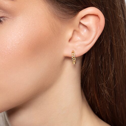 Серьги из серебра 925 пробы с позолотой