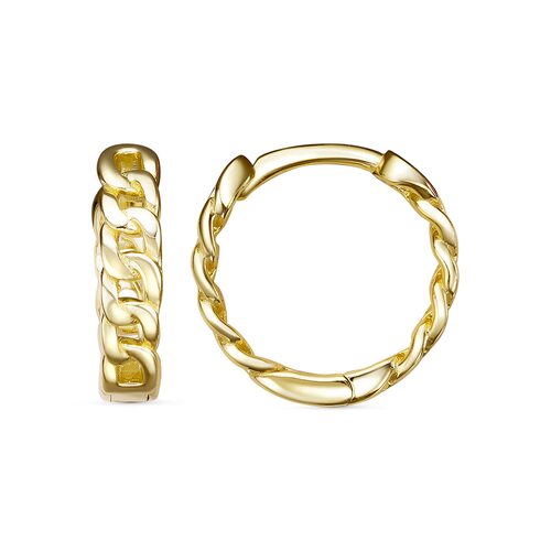 Серьги из серебра 925 пробы с позолотой