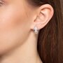 Серьги с фианитом из серебра 925 пробы арт. ER550