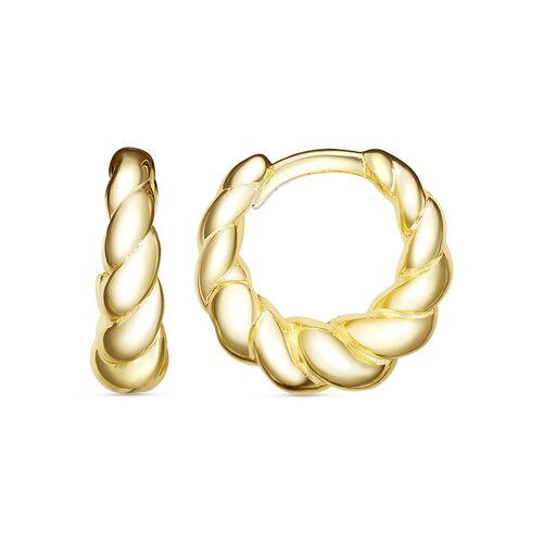 Серьги из серебра 925 пробы с позолотой