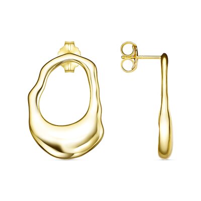 Серьги из серебра 925 пробы с позолотой