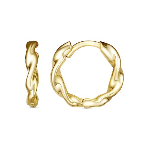 Серьги из серебра 925 пробы с позолотой