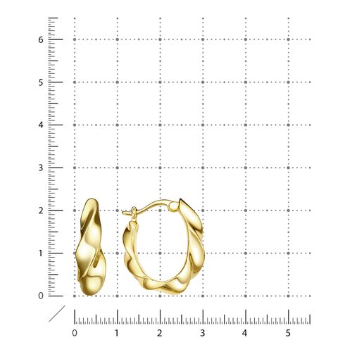 Серьги из серебра 925 пробы с позолотой