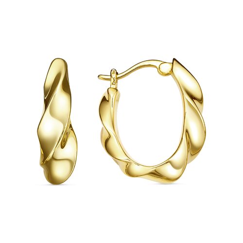 Серьги из серебра 925 пробы с позолотой