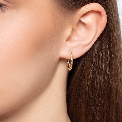 Серьги из серебра 925 пробы с позолотой