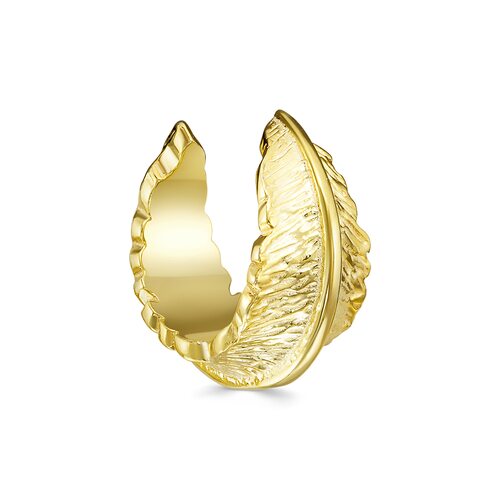 Серьга из серебра 925 пробы с позолотой