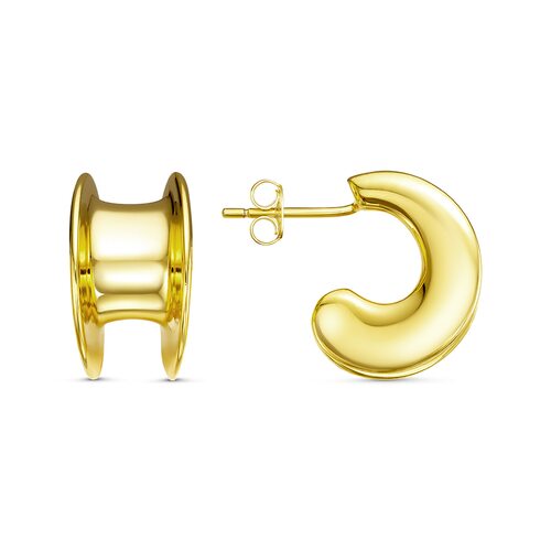 Серьги из серебра 925 пробы с позолотой