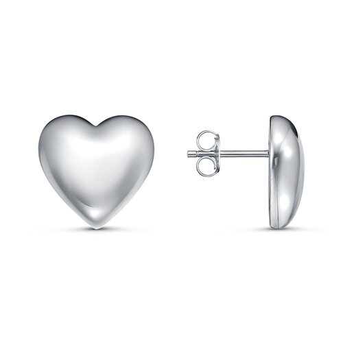 Серьги "Сердца" из серебра 925 пробы